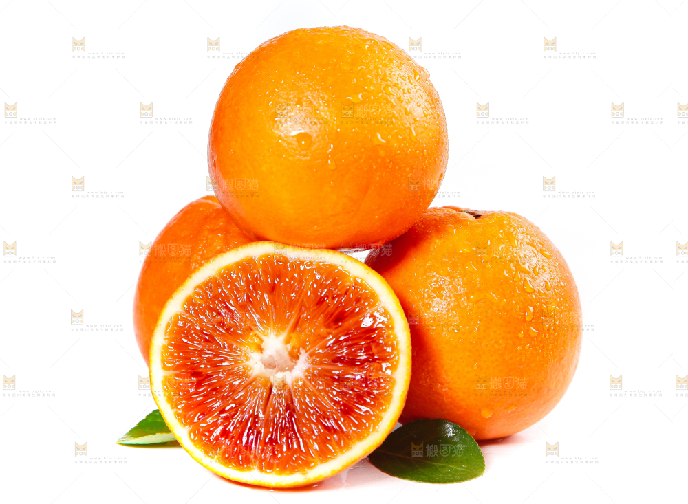 浅底上摆放着玫瑰血橙