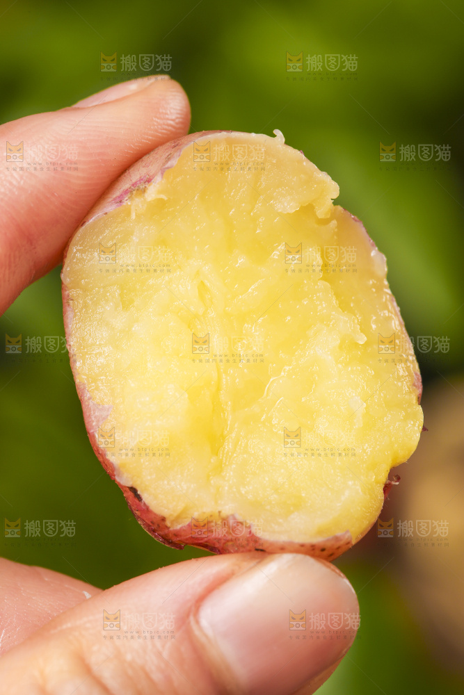 手里拿着土豆