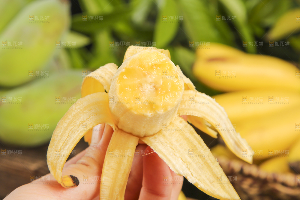手里拿着小香蕉