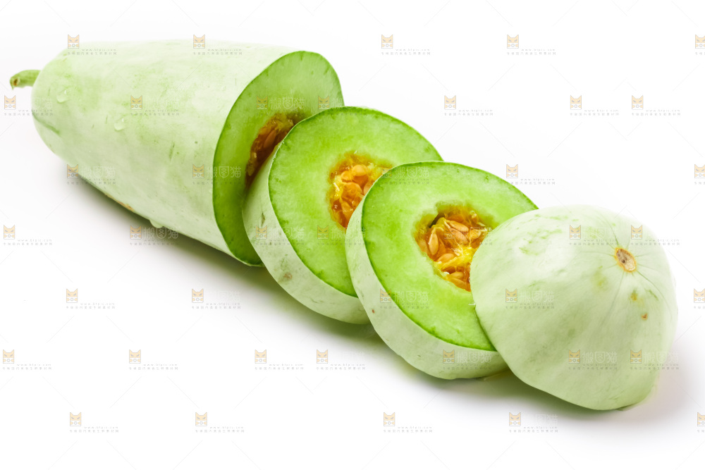 白底上放着新鲜羊角蜜