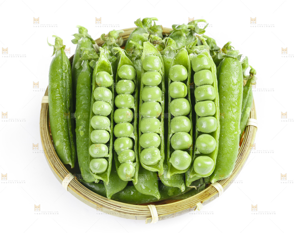 篮子里的新鲜豌豆