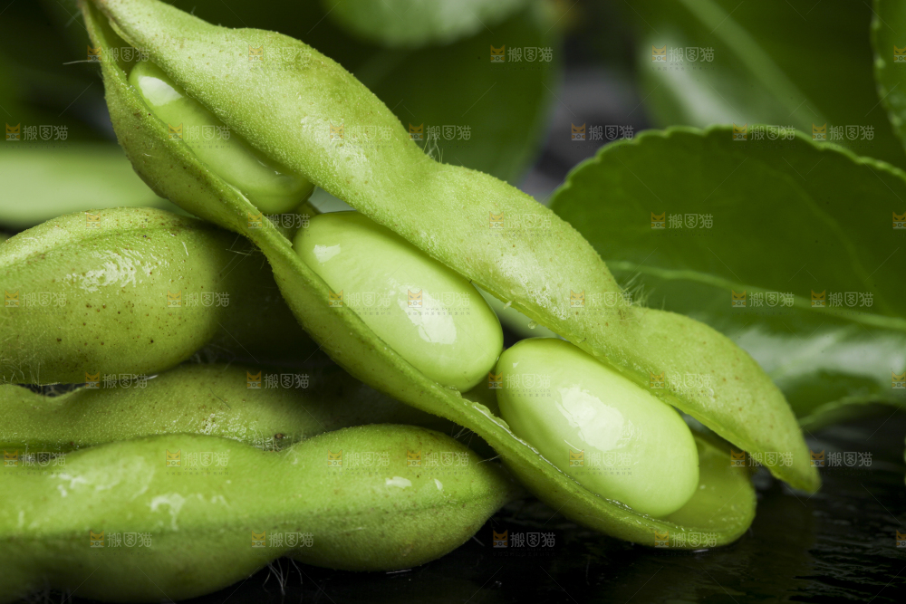 深底上放着云南毛豆