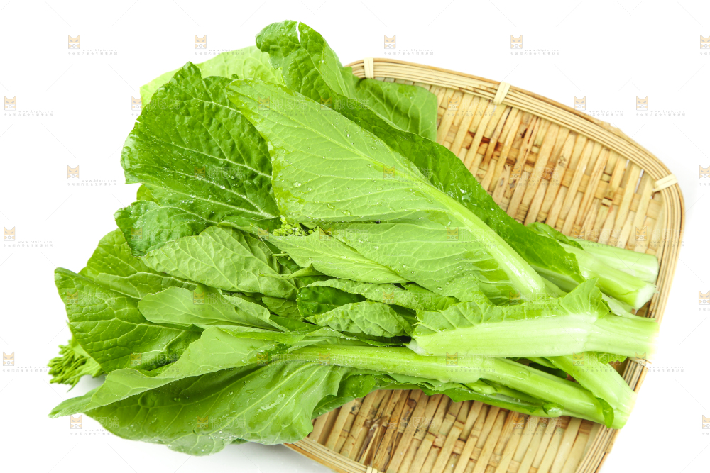 篮子里的绿菜心