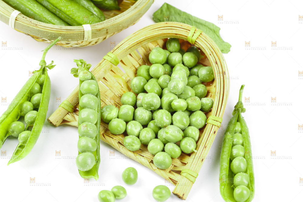 篮子里放着甜豌豆