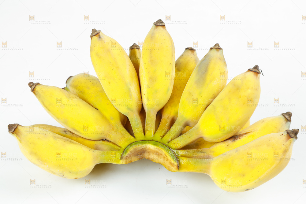 白底上放着广西苹果蕉
