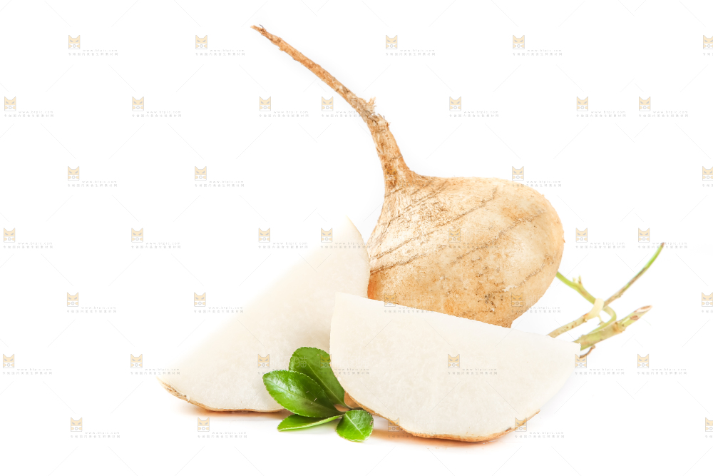 白底上的白凉薯