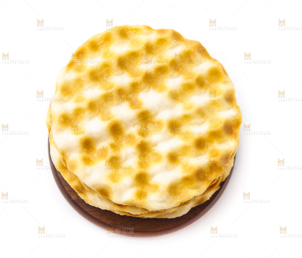 木板上的石头烧饼