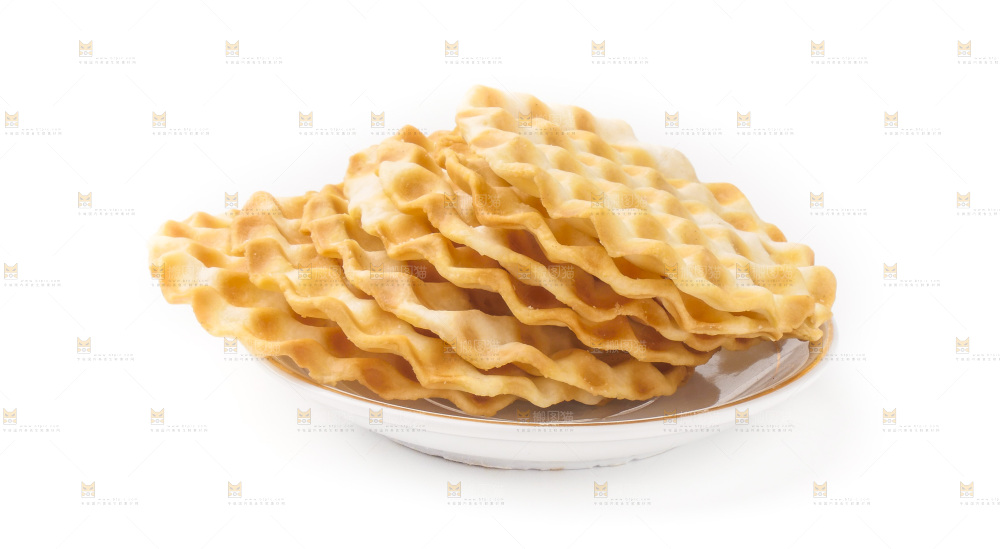 石头烧饼放在白底上