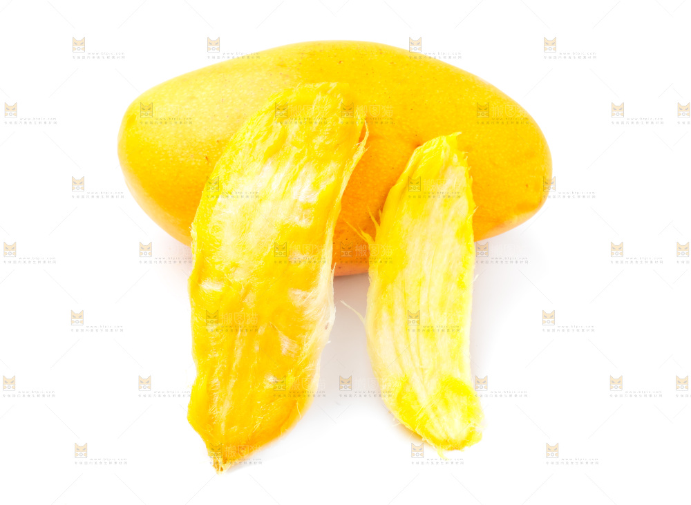 白底上的芒果核