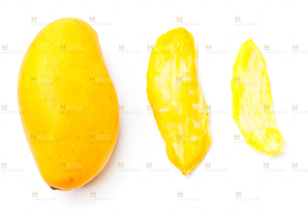 白底上的芒果核