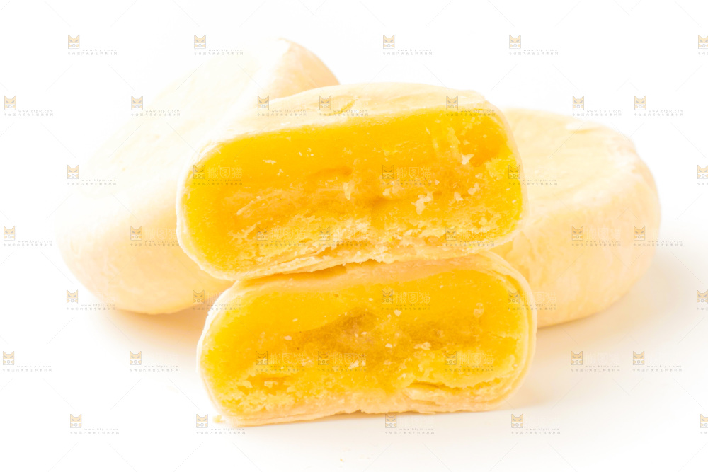 白底上的榴莲饼