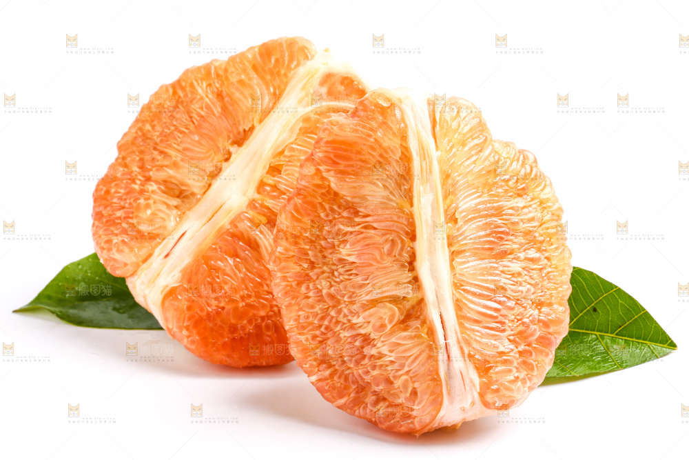 白底上的黄心柚子