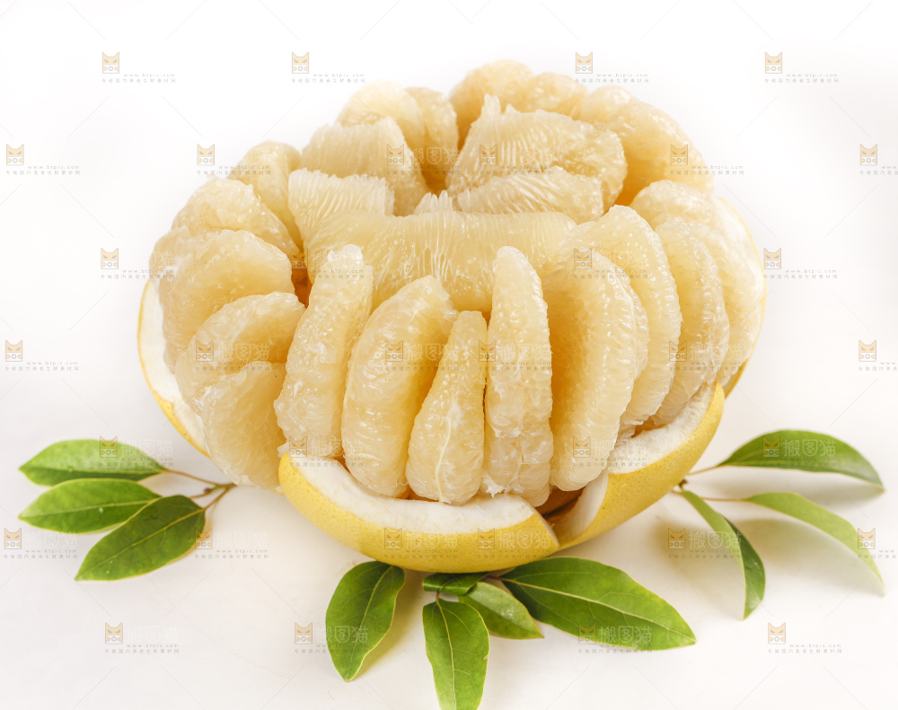 白底上的白心柚