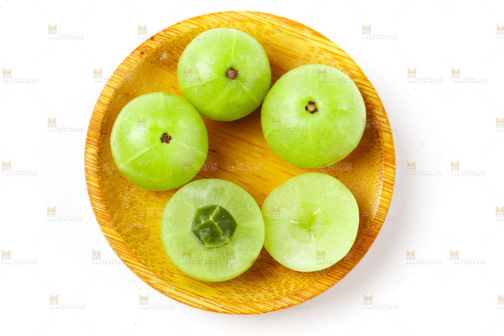 白底上的潮汕油甘果