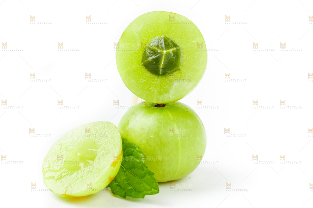 白底上的潮汕油甘果