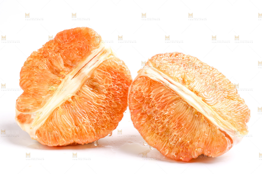 白底上的黄心柚子