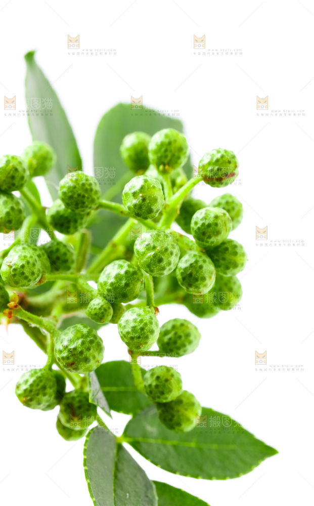 浅底上摆放着青花椒