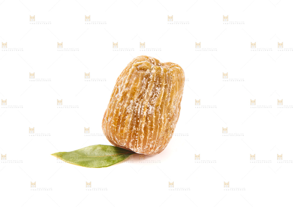 白底上的金丝蜜枣