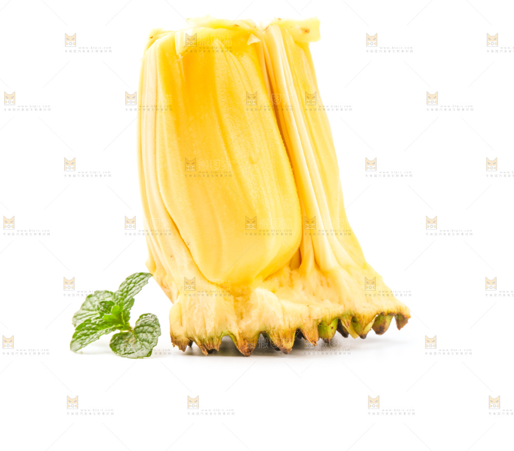 白底上放着海南菠萝蜜