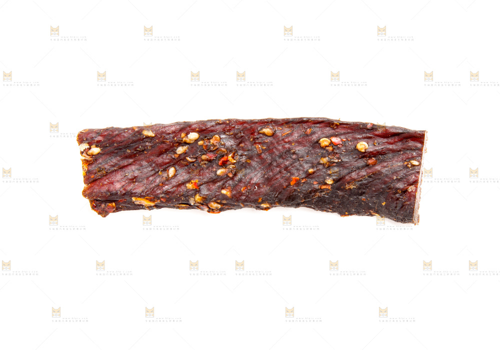 白底上的牛肉干