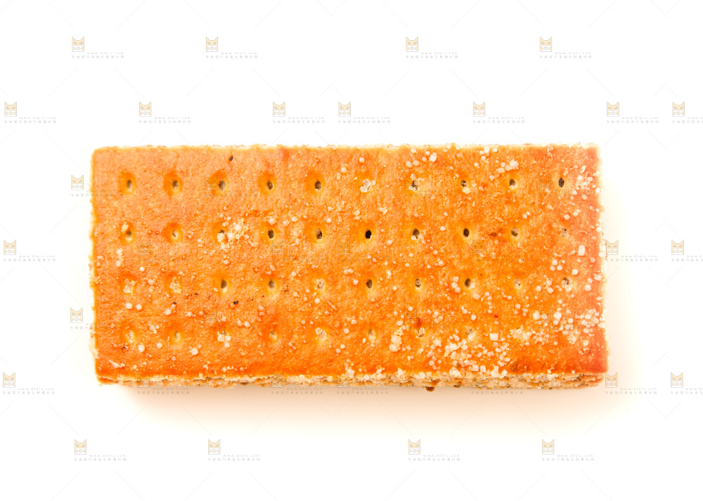 白底上的饼干