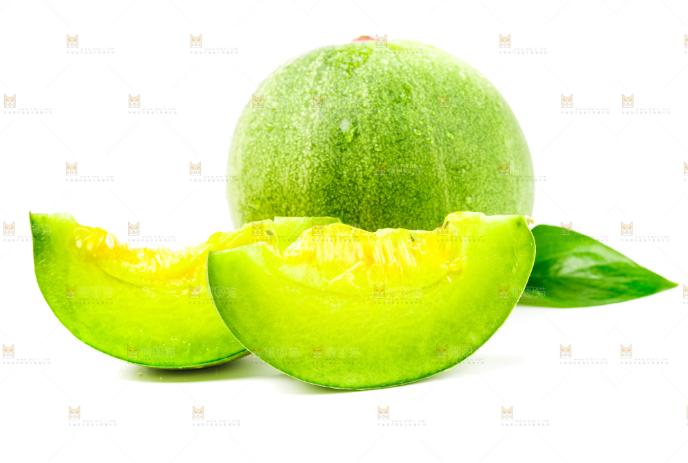 浅底上的山东绿宝石甜瓜