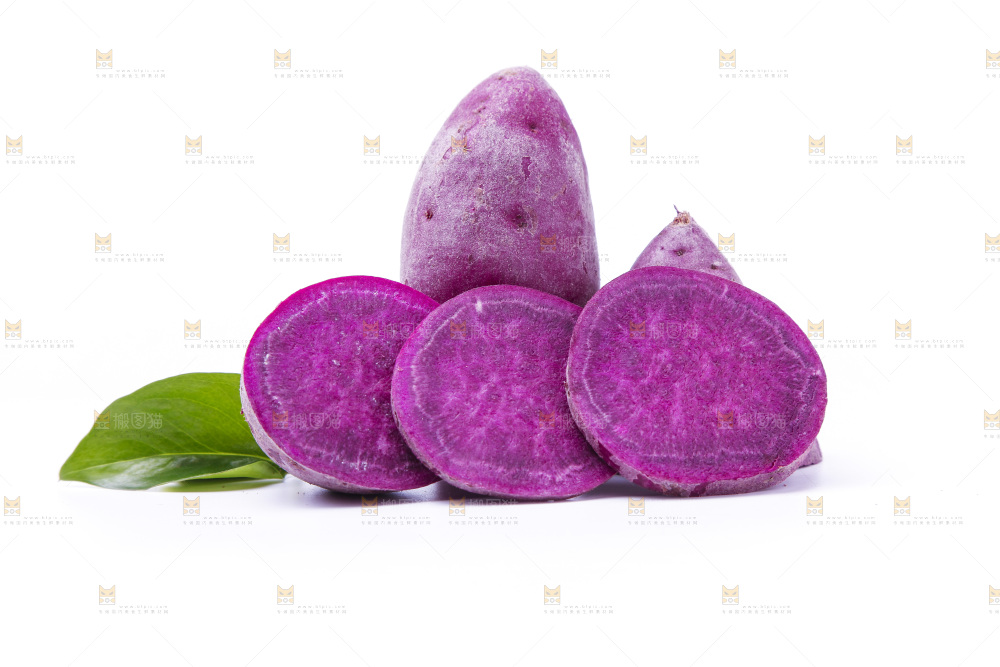 白底上的小番薯