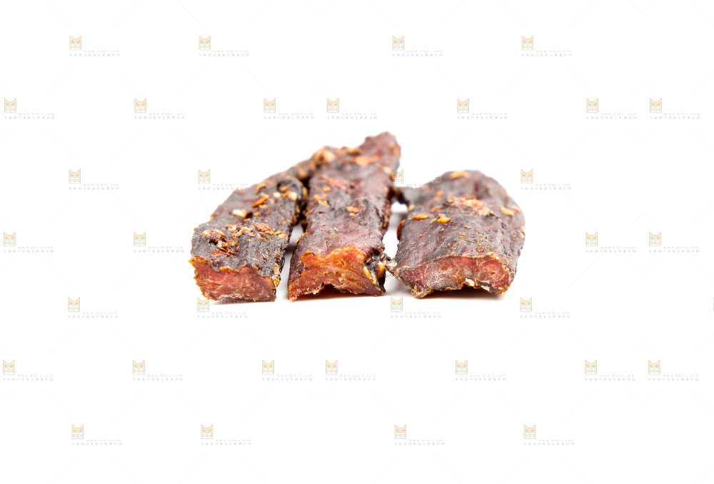 白底上的牛肉干