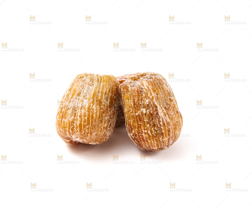 白底上的金丝蜜枣