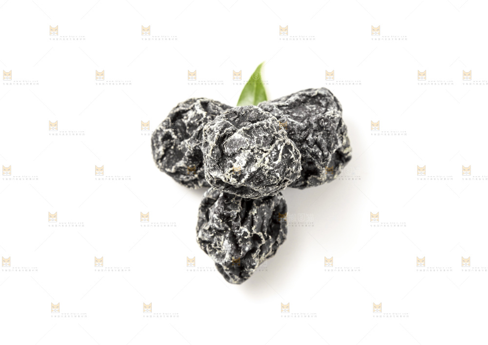 白底上的话梅