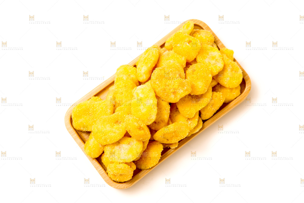 白底上放着蟹香蚕豆