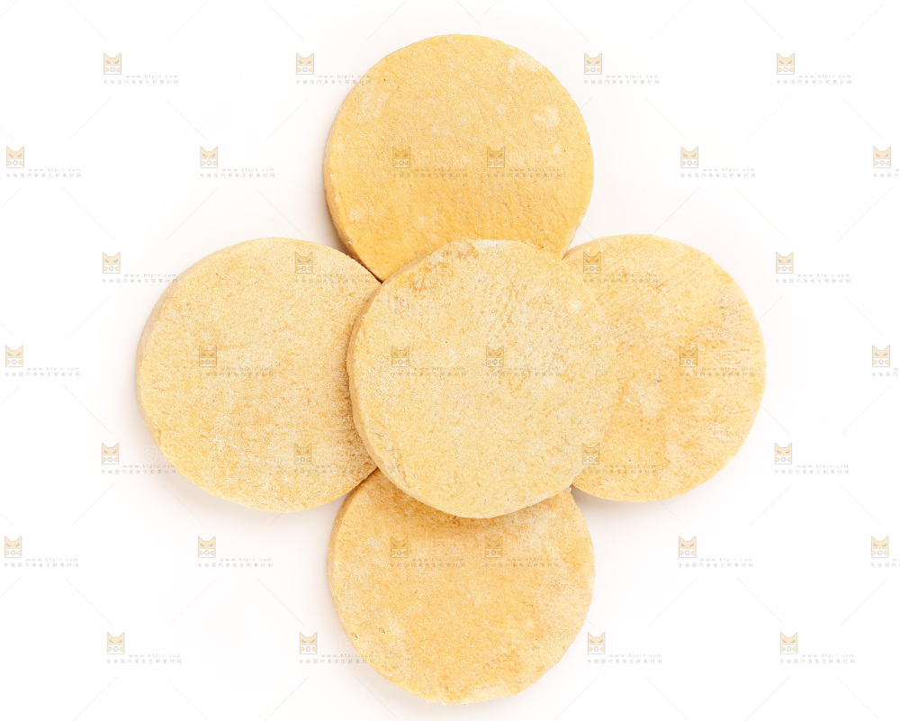 白底上的烟饼