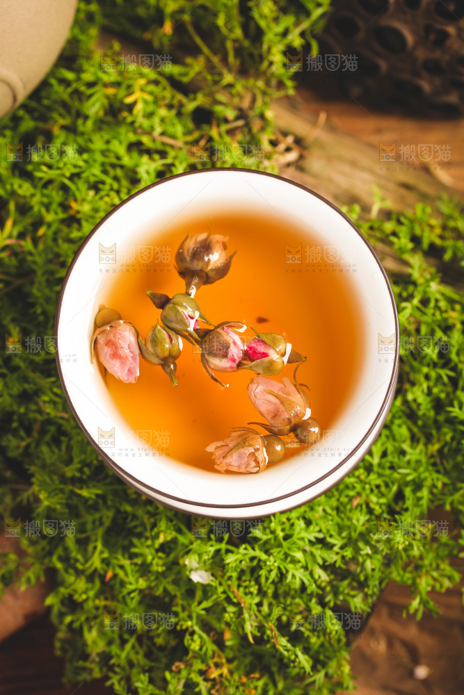 一杯玫瑰花茶