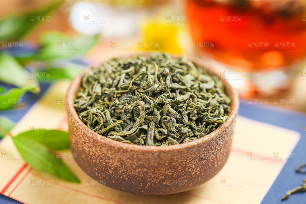 信纸上的一碗绿茶