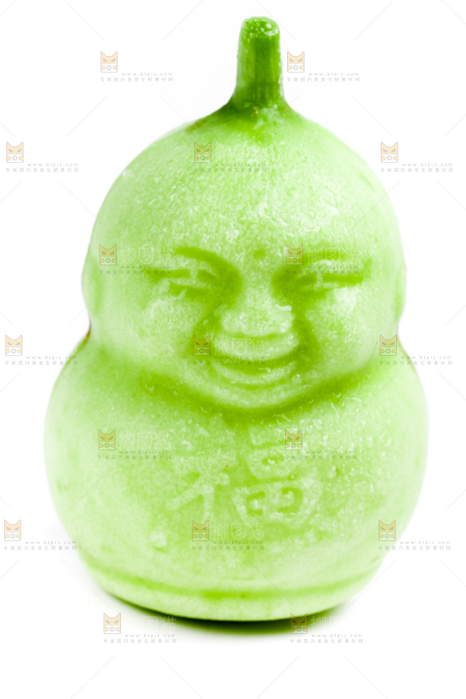 白底上的福娃人参果