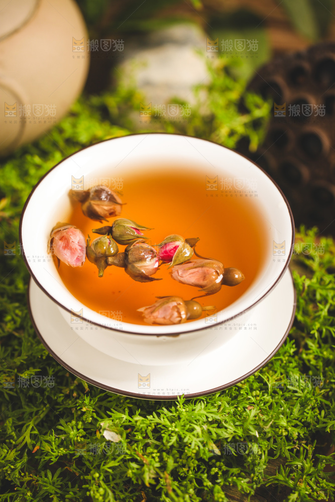 一杯玫瑰花茶