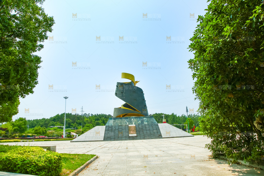 公园里的建筑标志
