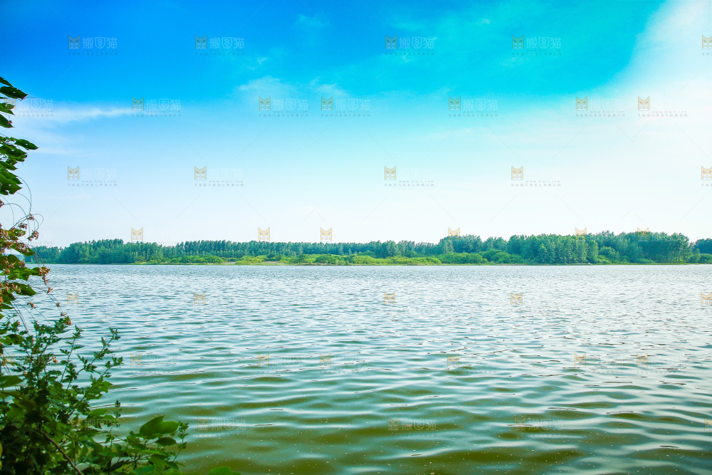 清澈的湖水