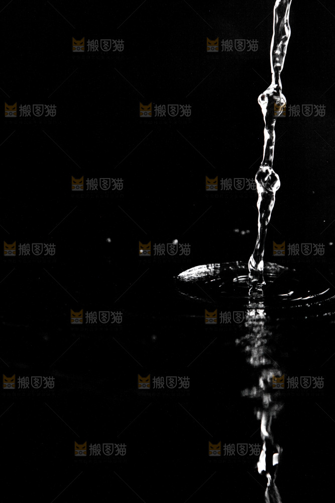 黑底上的水波纹