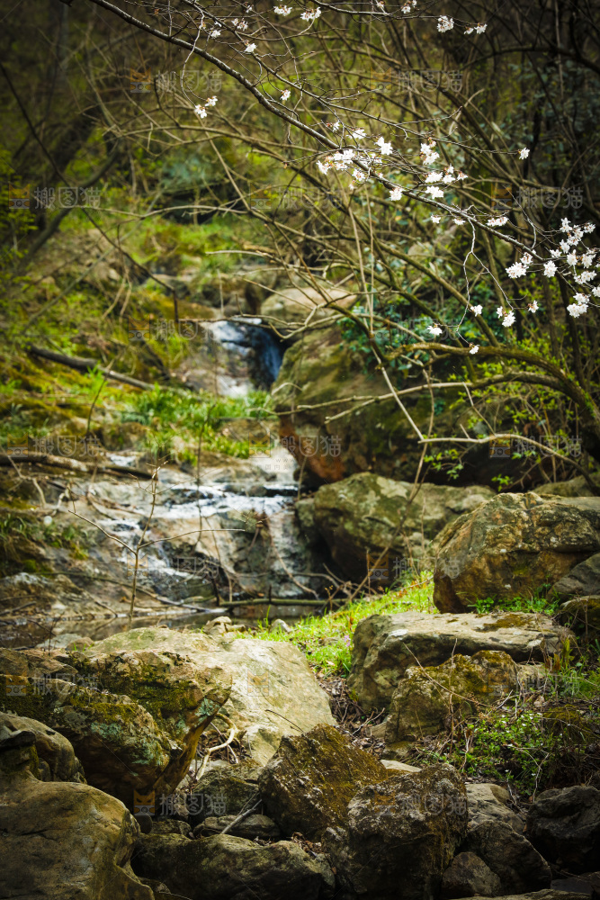 山间流水