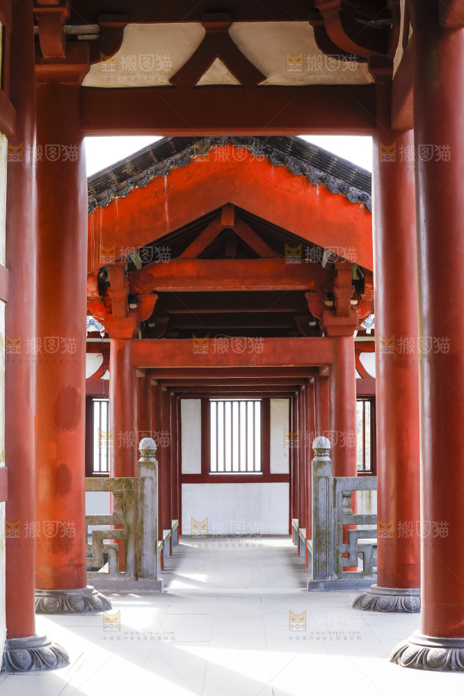 寺庙的走廊