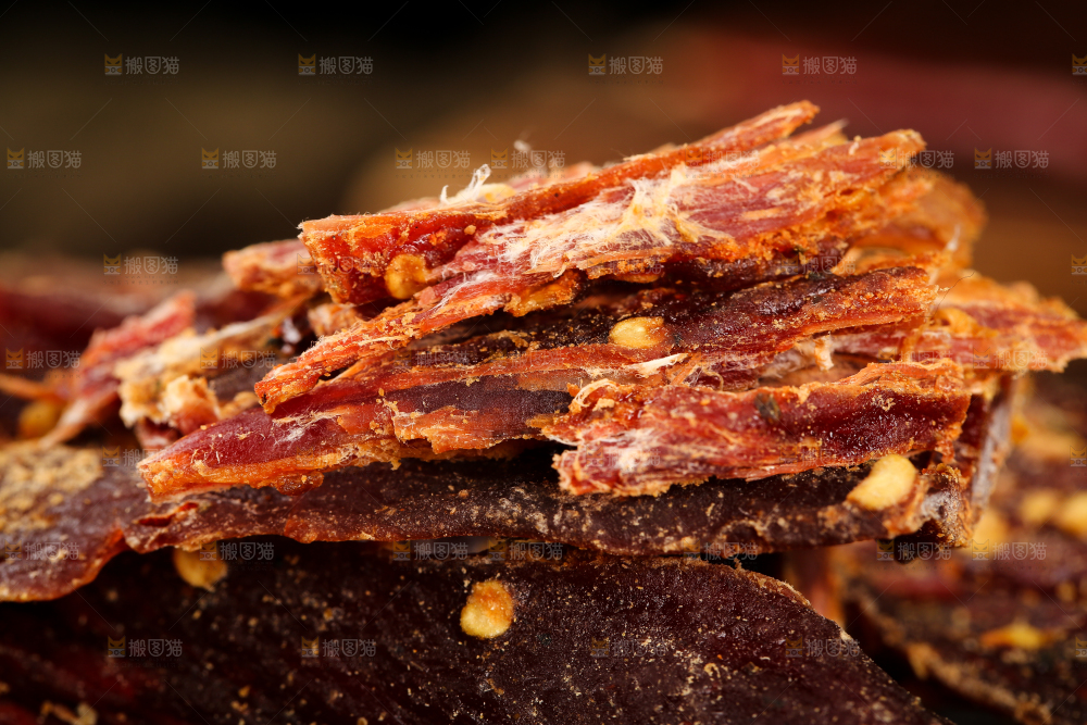 一堆牛肉干