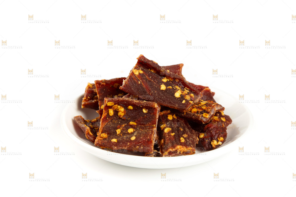 一盘麻辣牛肉干
