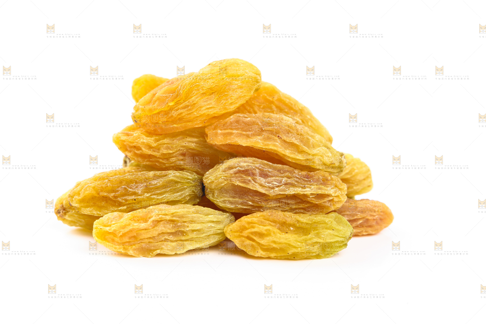 一堆新疆树上黄葡萄干
