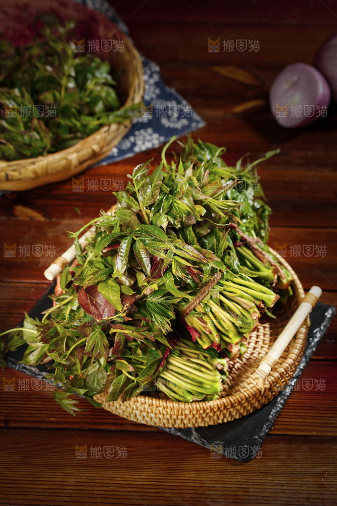 一篮沂蒙山香椿芽