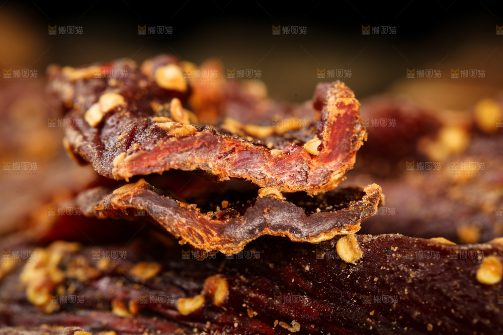 一堆牛肉干