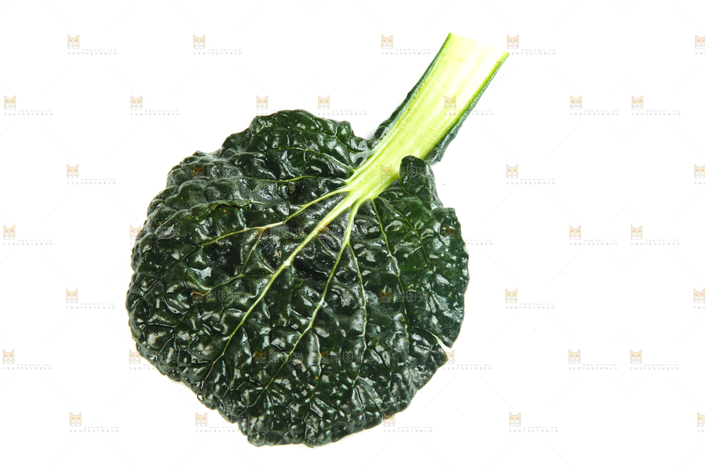 白底上放着泡泡青菜