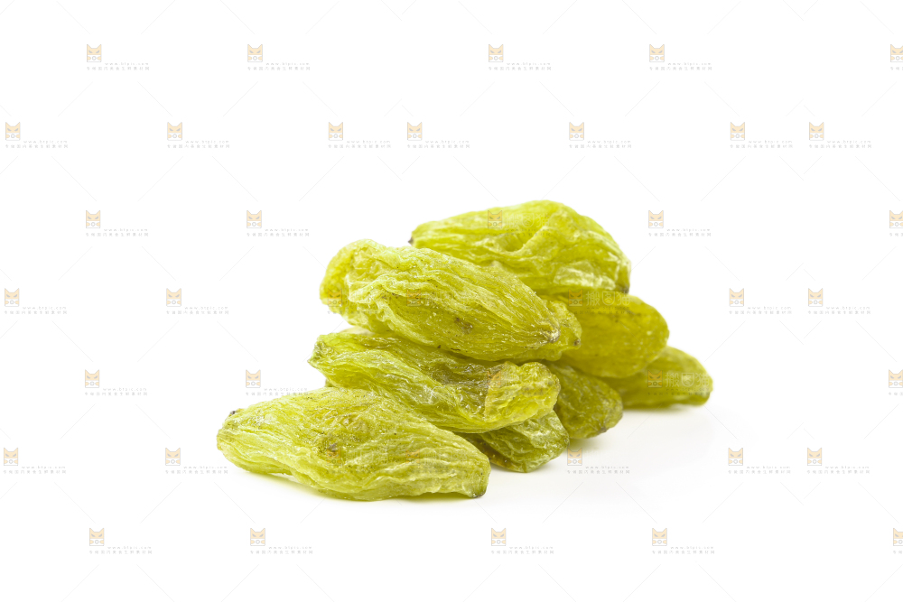一堆绿宝石葡萄干