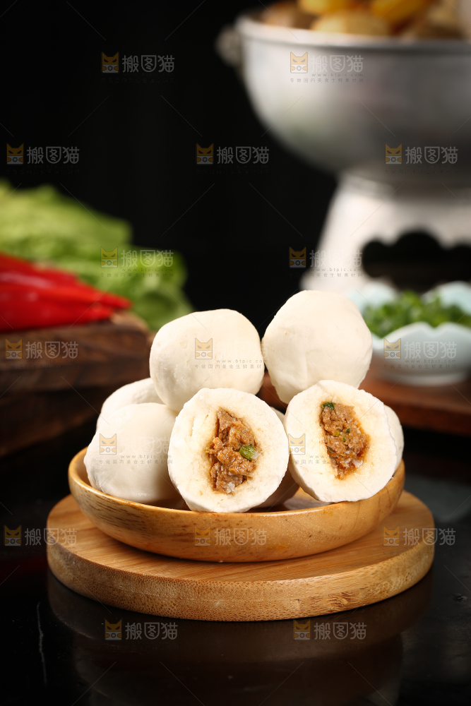一堆手工鱼丸
