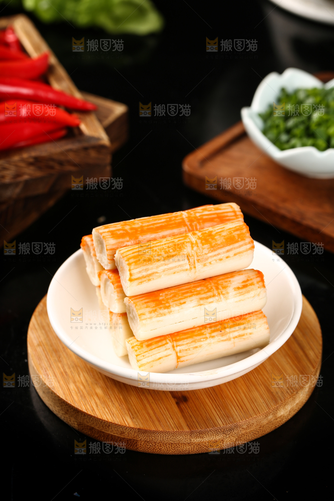一盘蟹柳棒